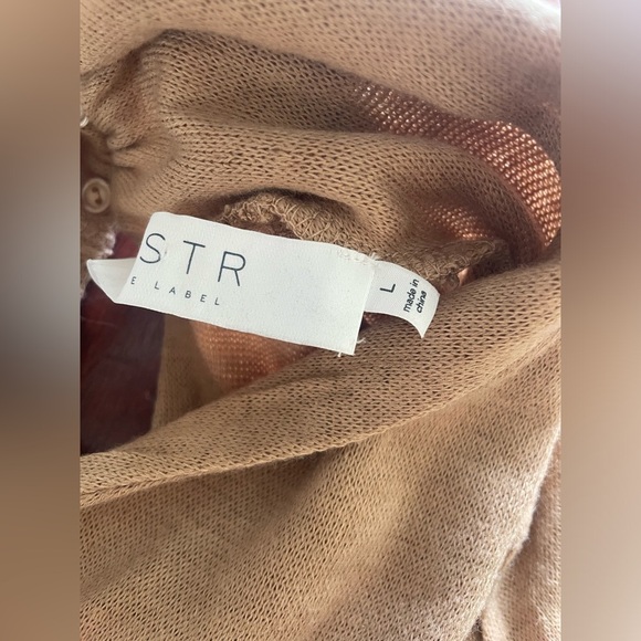 NWT ASTR the label bodycon cutout dress nude basic long sleeve cocktail - Picture 2 of 12